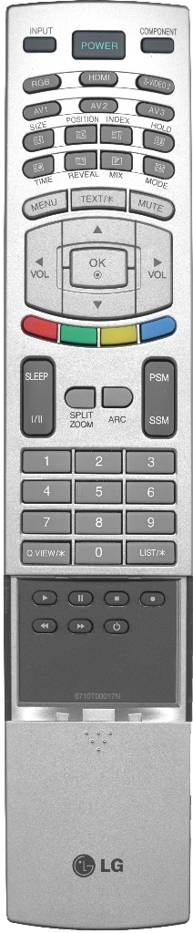 Пульт LG 6710T00017N оригинальный
