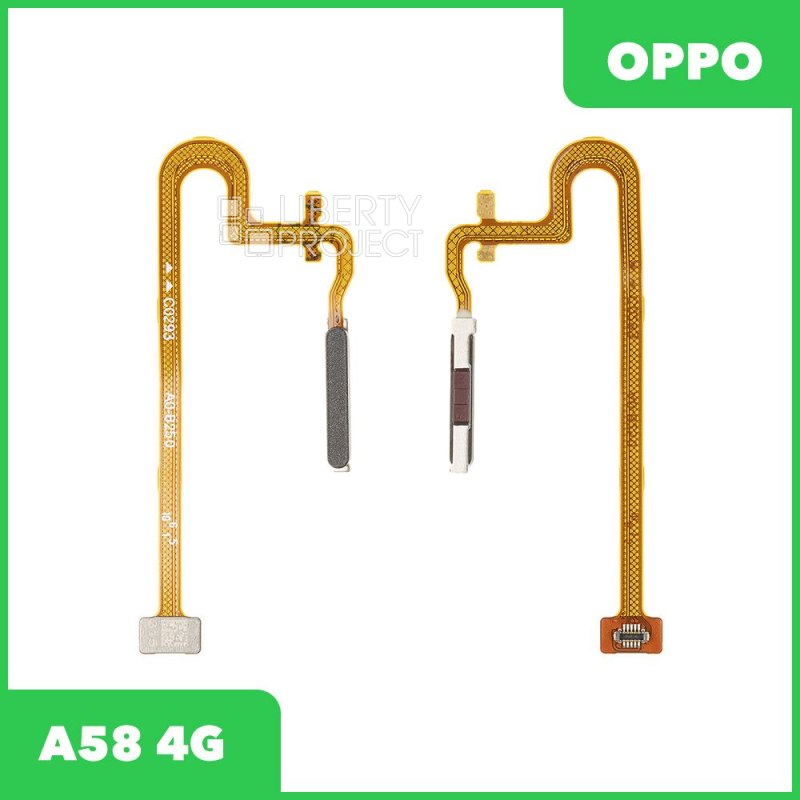 Шлейф/FLC OPPO A58 4G (CPH2577) сканер отпечатка пальца (черный)