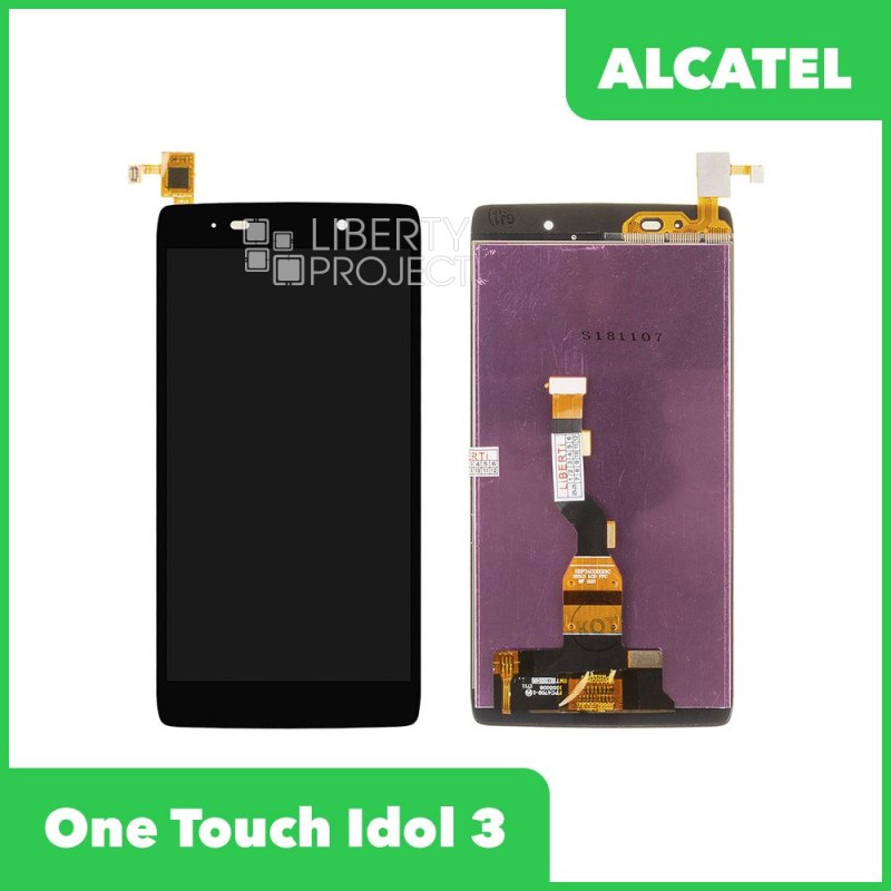 LCD дисплей для Alcatel One Touch Idol 3 6039y в сборе с тачскрином (черный)
