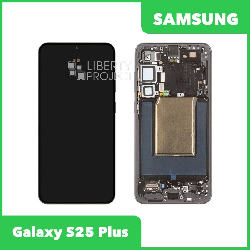 LCD дисплей для Samsung Galaxy S25 Plus SM-S936 в рамке (черный) 100% OR SP