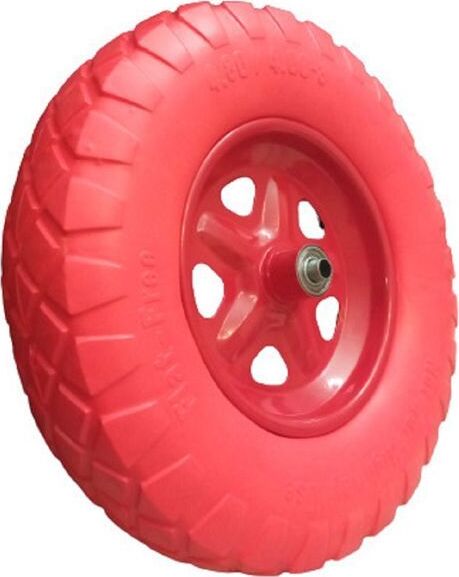 LWI Колесо PU 4.80/4.00х80 бескамерное D16(втулка12), арт. LWI39-12ПУ