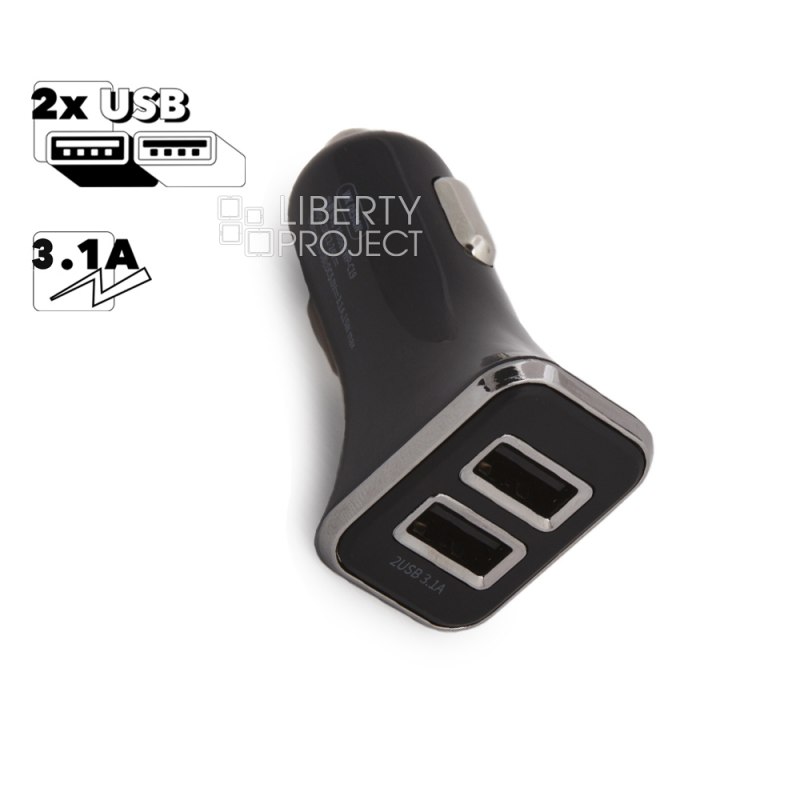 АЗУ WK Sigee WP-C19 2xUSB, 3.1A (черный)