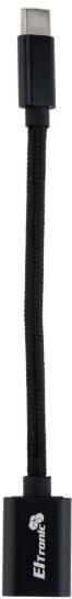 Переходник ELTRONIC (1-52) Type-C to USB-A 3.0 с проводом (черный)
