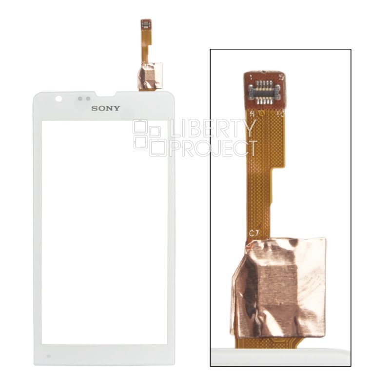 Тачскрин для Sony Xperia SP/C5302/C5303 1-я категория (белый)