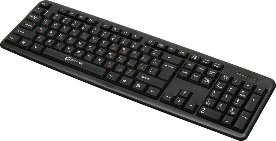 Клавиатура проводная ОКЛИК 90MV2 черный USB