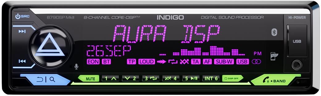 Автомагнитола AURA INDIGO-679DSP MkII