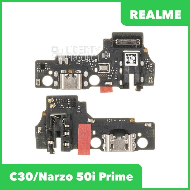 Шлейф/FLC Realme C30/Narzo 50i Prime (RMX3581/RMX3506) на системный разъём/микрофон, ориг