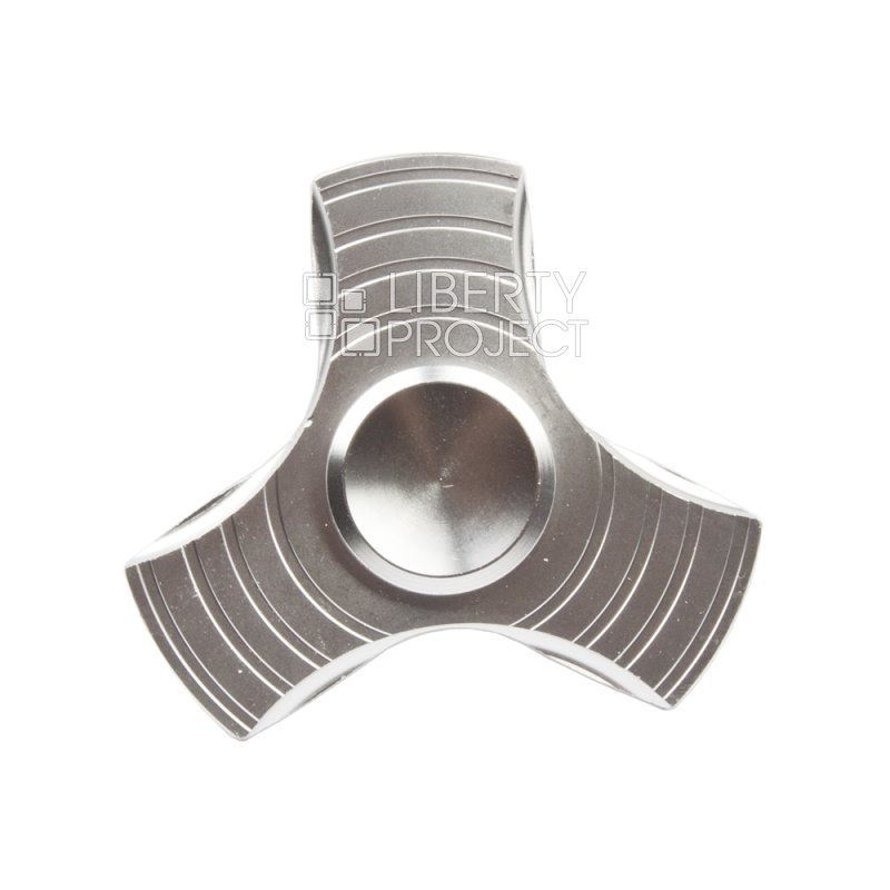 Игрушка антистресс Hand Spinner "Трапеция округлая" аллюминий (цвета в ассортименте/коробка)