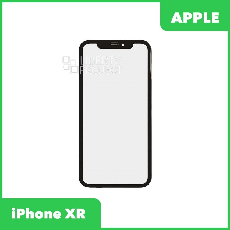 G+OCA PRO стекло для IPhone XR олеофобное покрытие (черный)