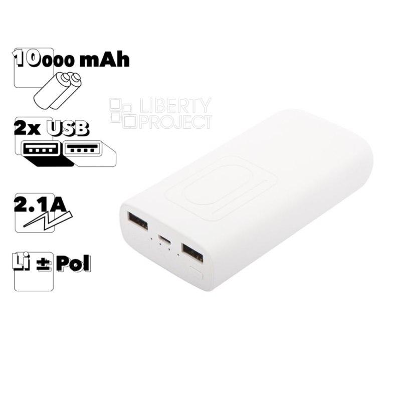 Внешний АКБ REMAX RPP-72 Flinc 10000mAh, 2xUSB, 2.1А, Li-Ion (белый)