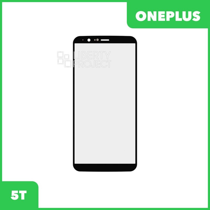 Стекло для переклейки OnePlus 5T (черный)