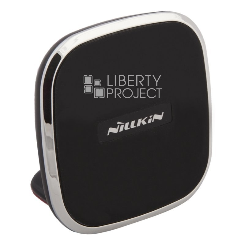 Держатель в авто с БЗУ "Nilkin" Magnetic Wireless Charger с Qi на панель (черный)