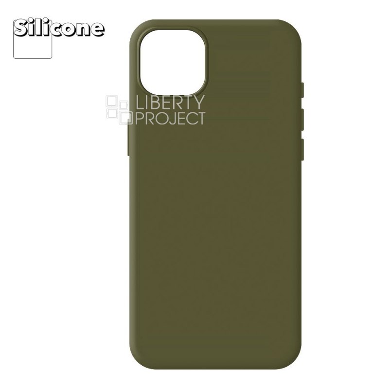 Силиконовый чехол для iPhone 14 Plus "Silicone Case" (Olive)