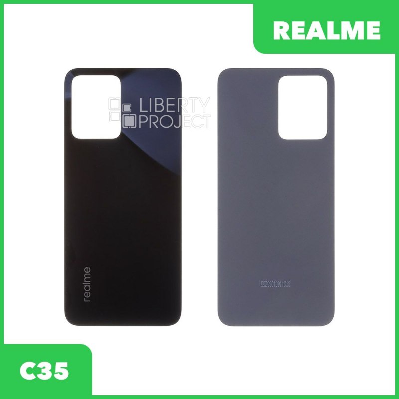 Задняя крышка для Realme C35 (RMX3511) (черный)