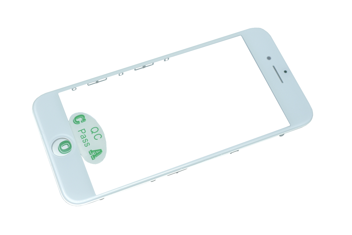 Стекло для переклейки для iPhone 7 с рамкой с OCA пленкой белый