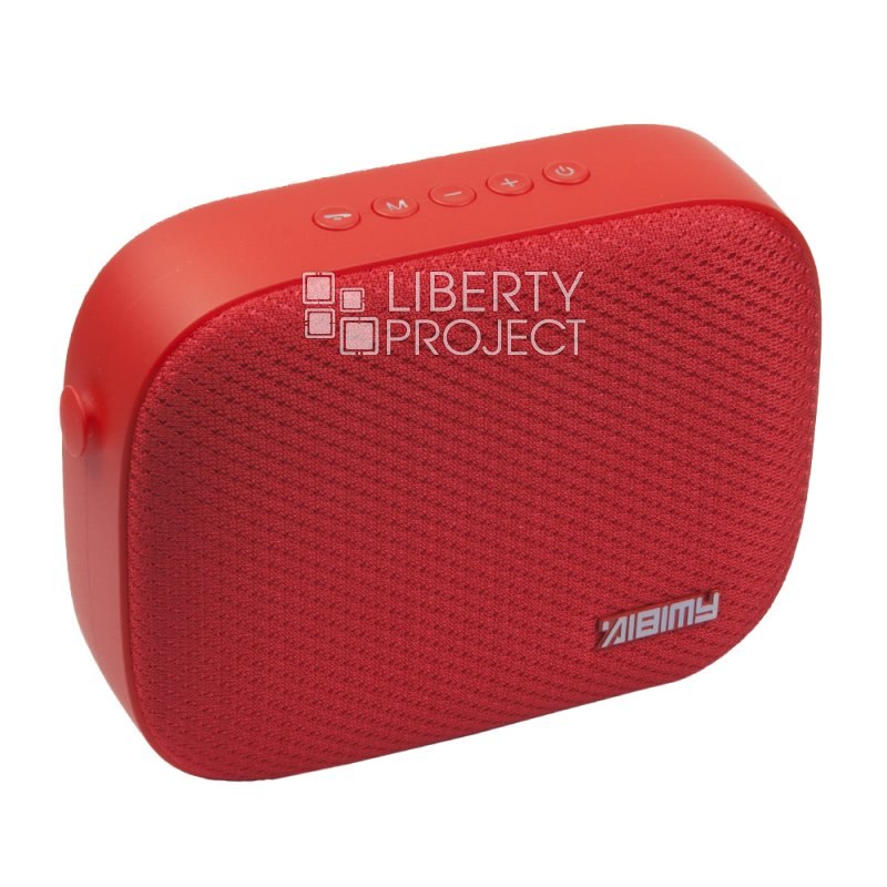 Колонка беспроводная Bluetooth "MY550BT" MicroSD/USB/AUX (красная/коробка)