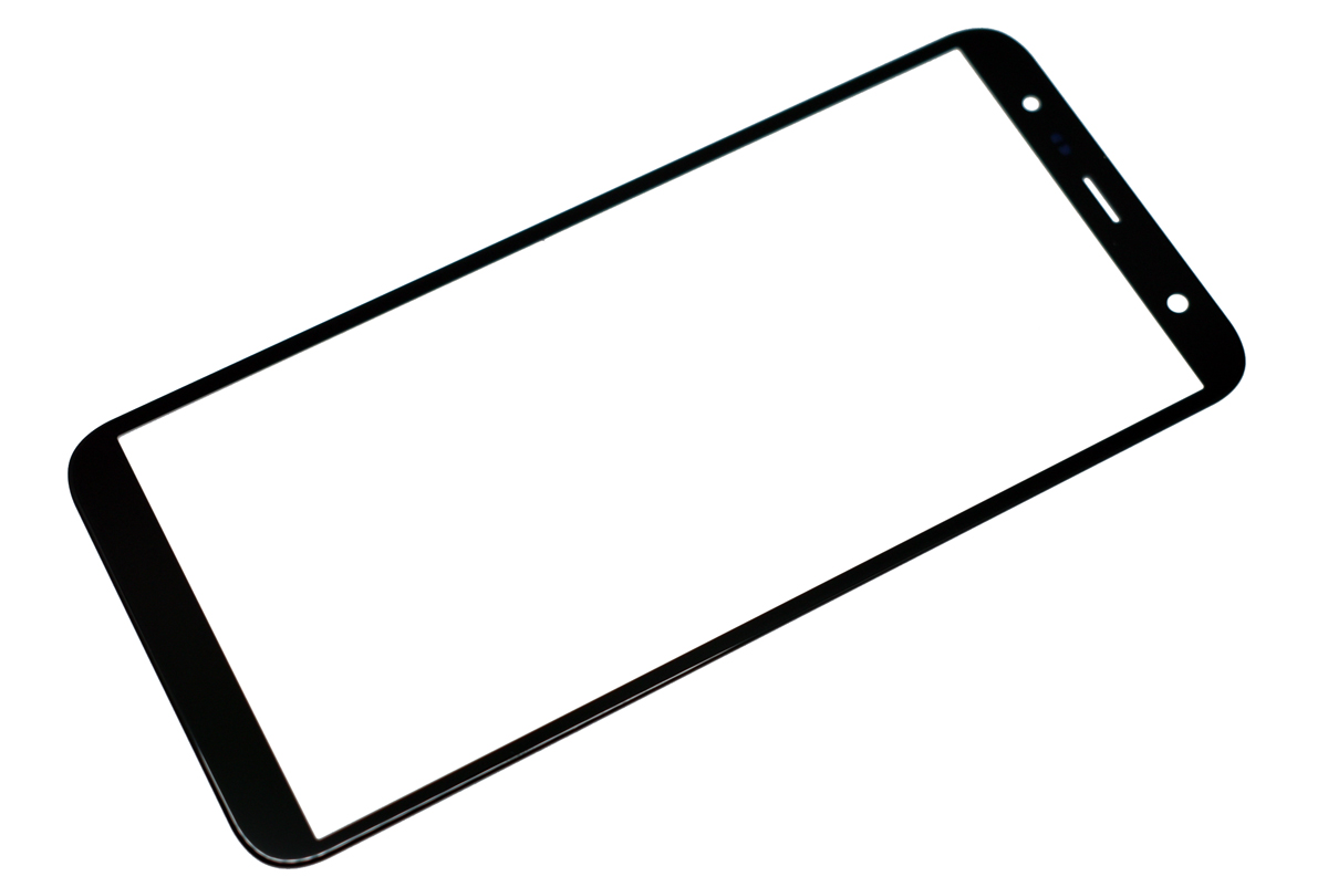 Стекло для переклейки Samsung Galaxy J4 Plus/J6 Plus с OCA пленкой черный