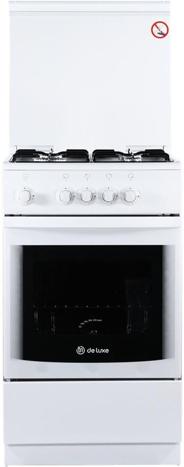 Плита газовая DE LUXE 5040.37 г (кр) белый