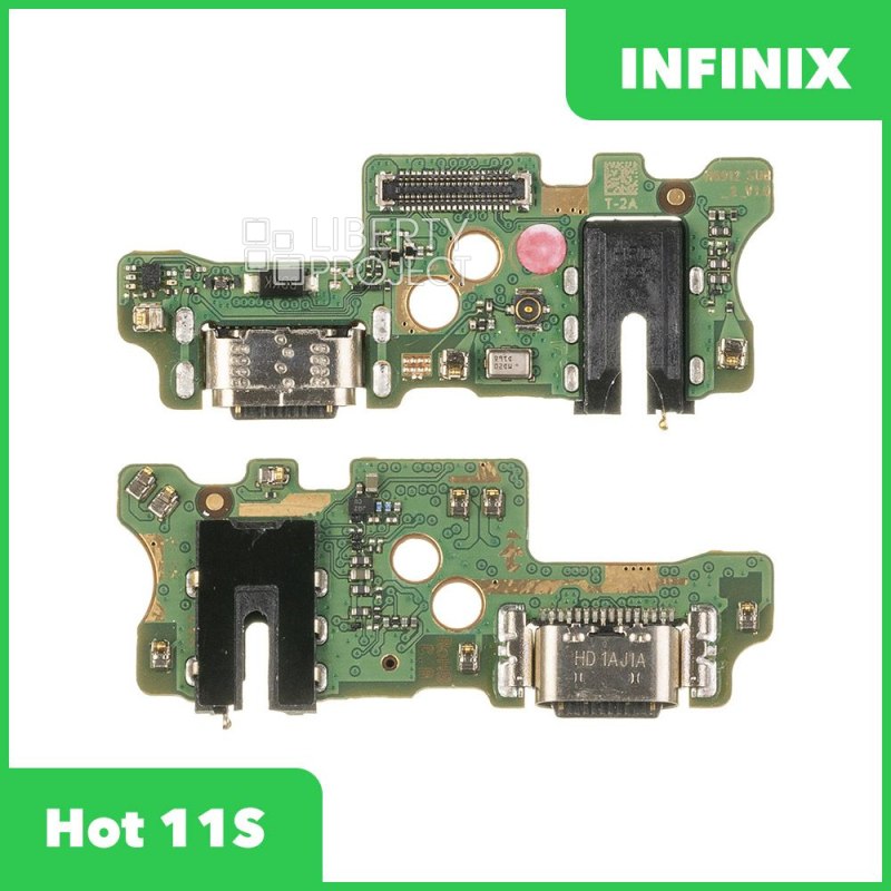 Шлейф/FLC Infinix Hot 11S на системный разъём/разъём гарнитуры/микрофон, ориг