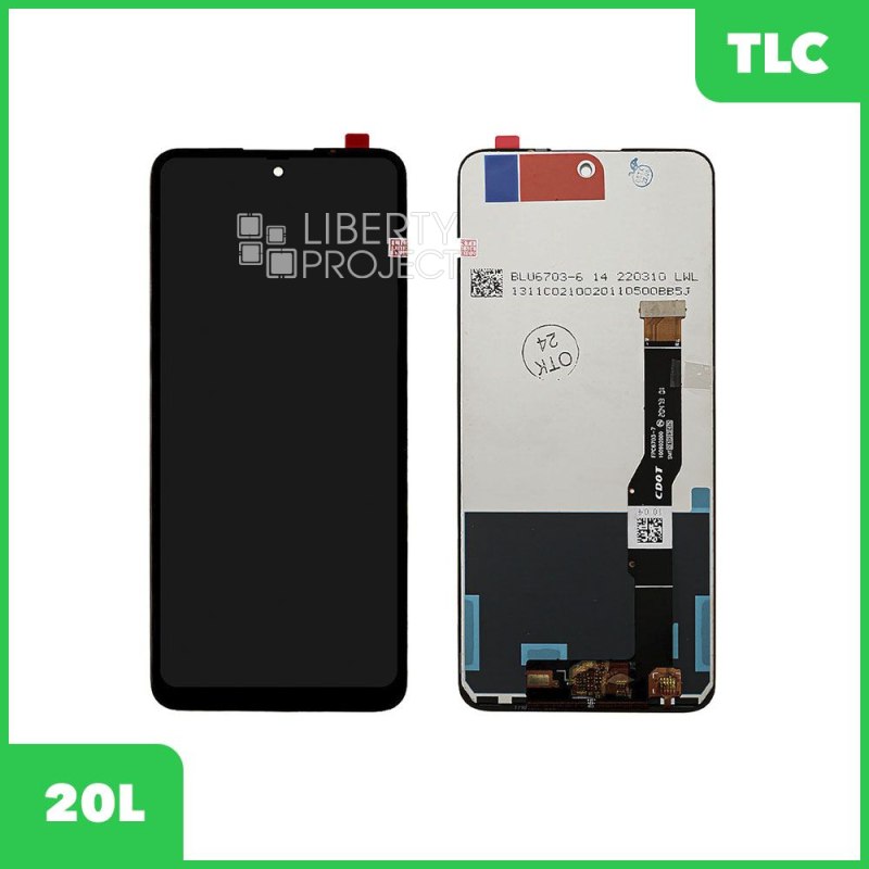 LCD дисплей для TCL 20L в сборе с тачскрином (черный) Premium Quality