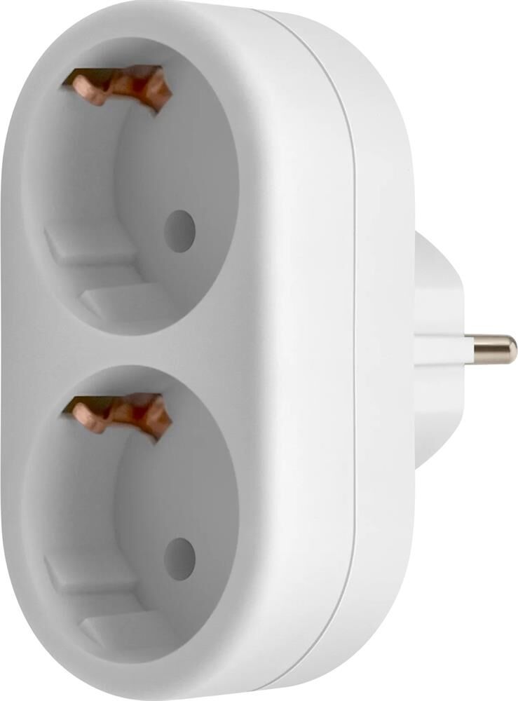 Тройник DEFENDER (99107) TA-03 2 розетки заземление