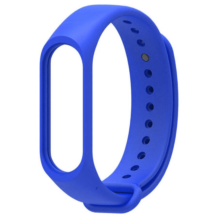 Силиконовый ремешок для Xiaomi mi band 5/6/7 синий