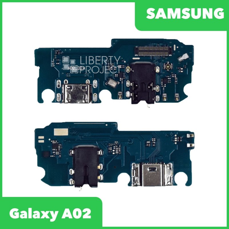 Шлейф/FLC Samsung Galaxy A02 SM-A022 на системный разъём/разъём гарнитуры/микрофон