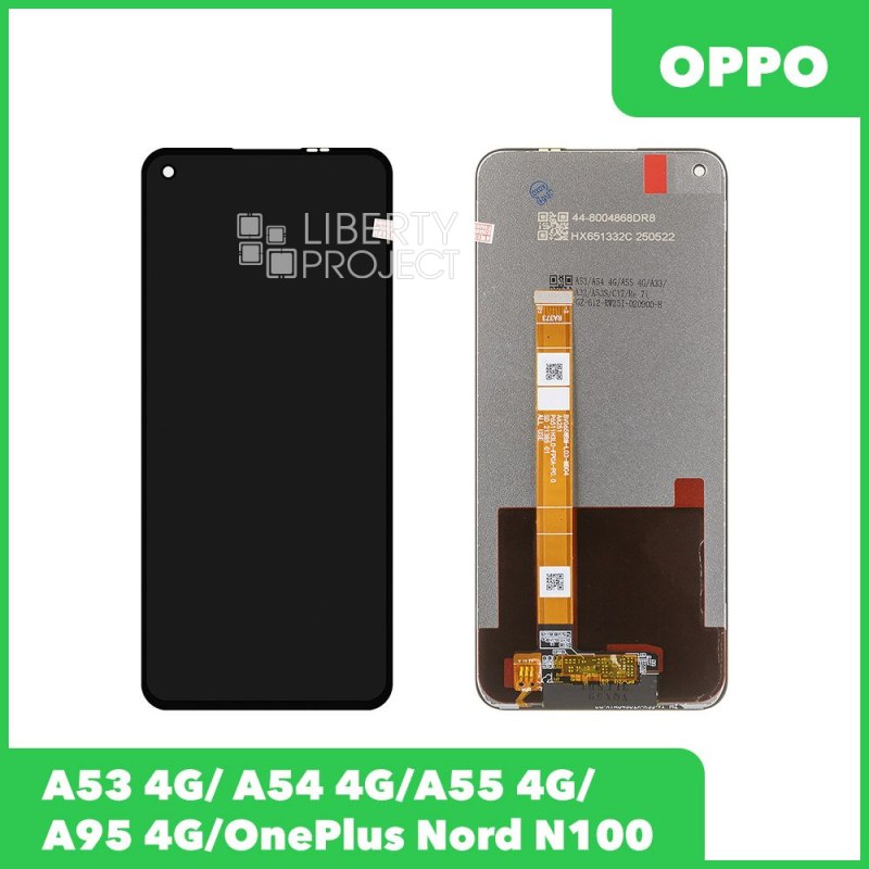 LCD дисплей для Oppo A53 4G (CPH2127)/ A54 4G (CPH2239)/A55 4G (CPH2325)/A95 4G/OnePlus Nord N100 (черный) OR LCD