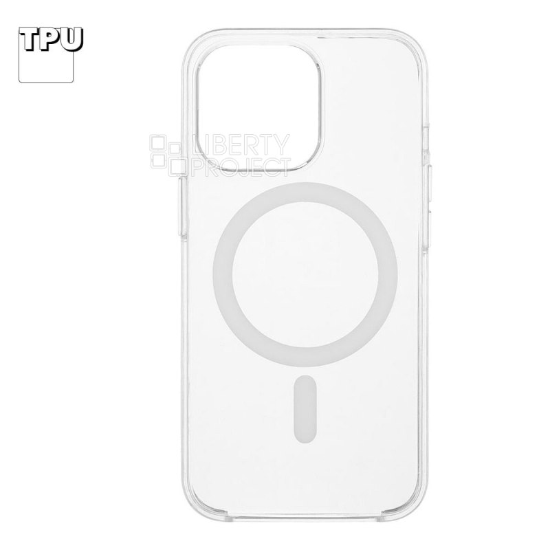 Защитная крышка для iPhone 13 Pro "Clear Case" MagSafe TPU (прозрачная)