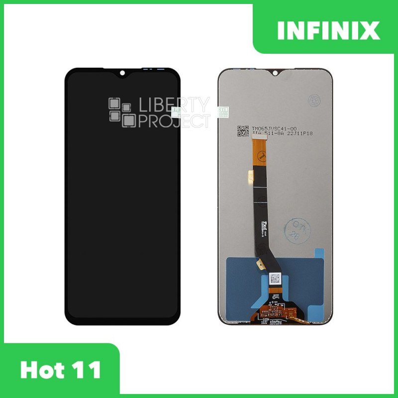LCD дисплей для Infinix Hot 11 (X662) с тачскрином (черный)