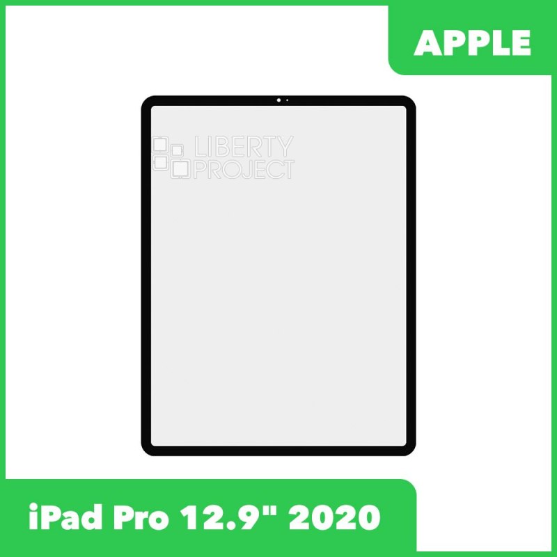 Стекло + OCA пленка для переклейки Apple iPad Pro 12.9" 2020 (черный)