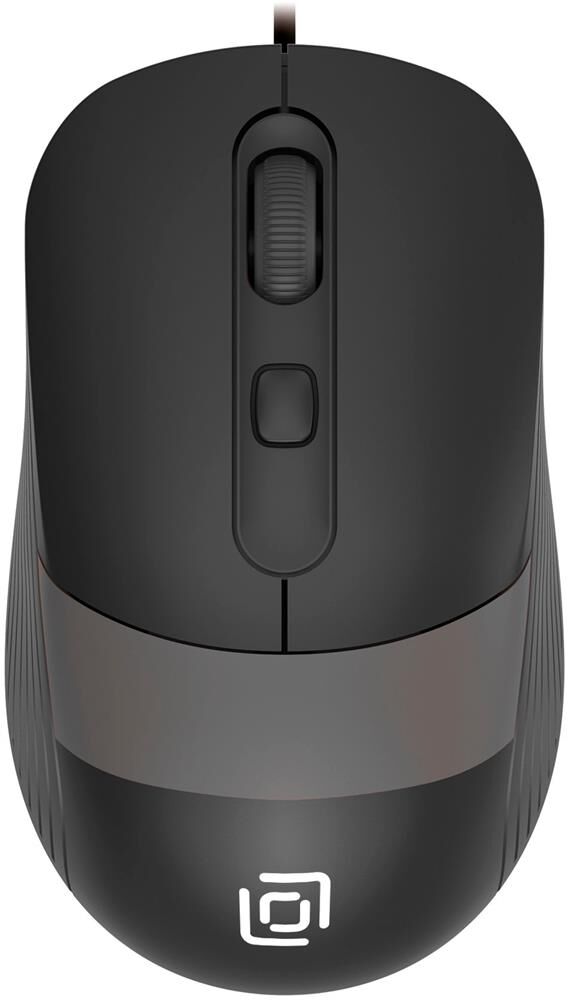 OKLICK Мышь 310M, оптическая, проводная, USB, черный и серый [1869096]