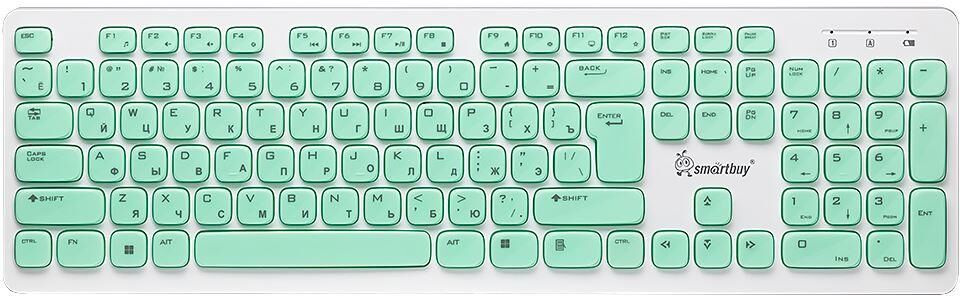 Клавиатура SMARTBUY SBK-252AG-WG бело-зеленый