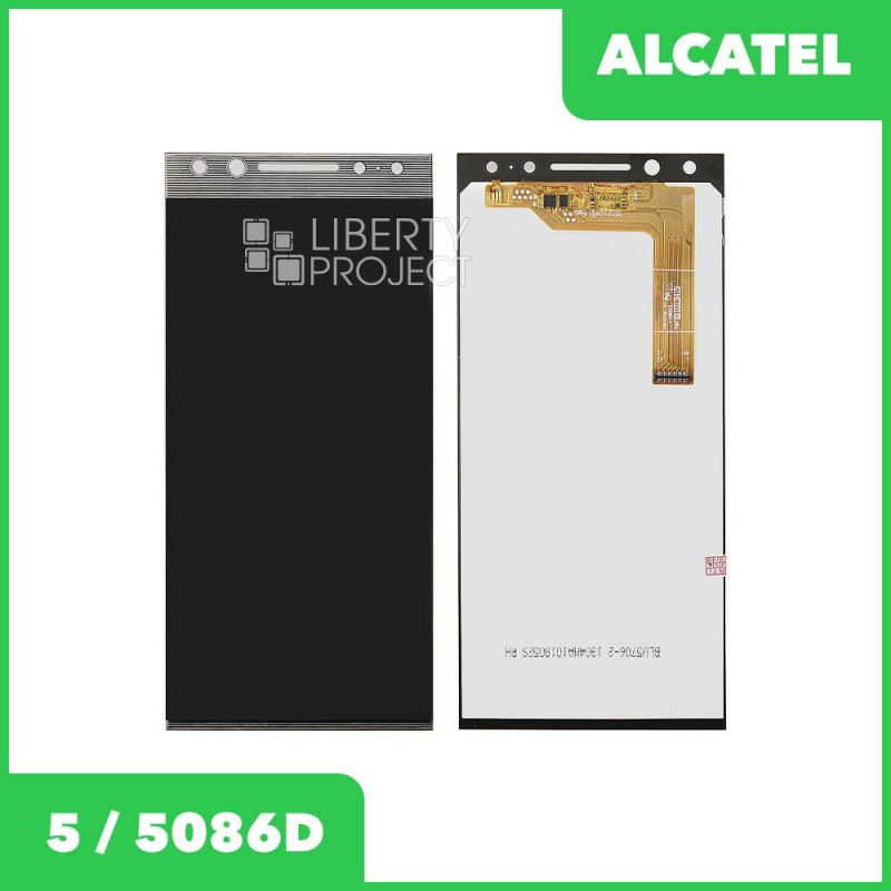 LCD дисплей для Alcatel 5/5086D в сборе с тачскрином (черный) Premium Quality