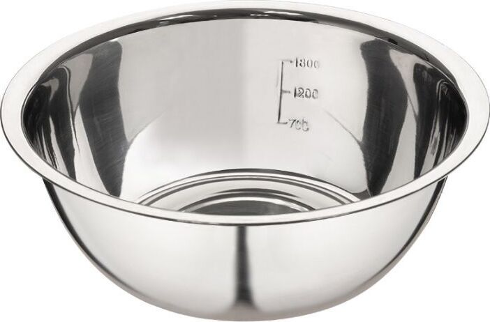 MALLONY Миска Bowl-Roll-24, объем 2500 мл, из нерж стали, зеркальная полировка, диа 24 см (003278)