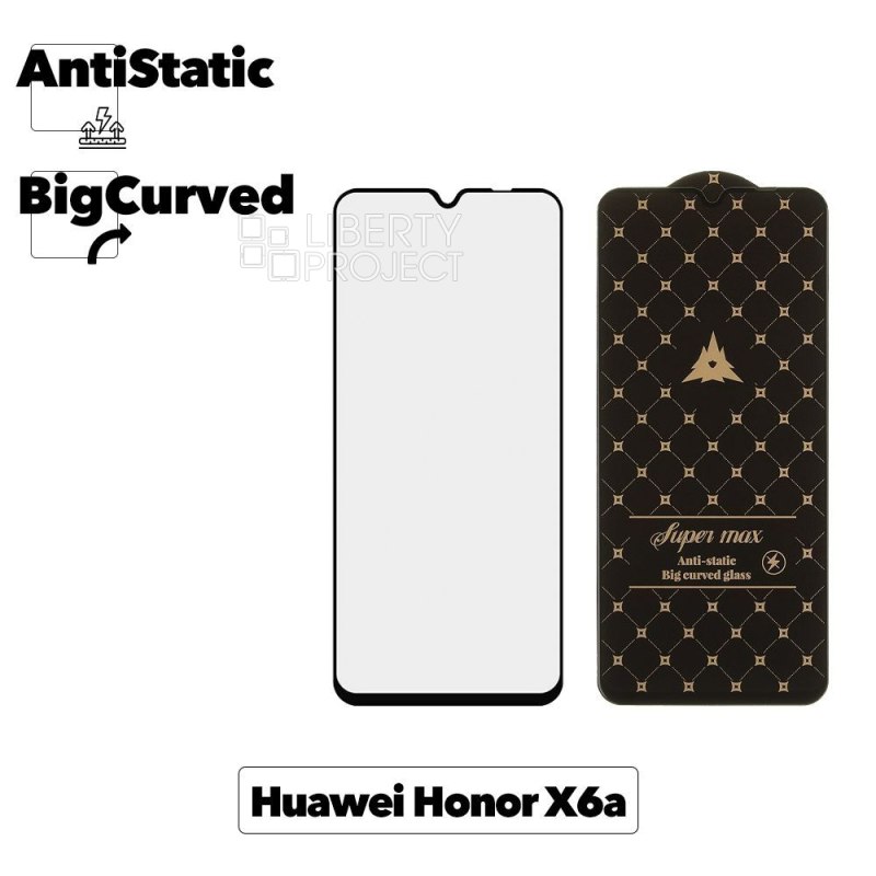 Защитное стекло для Huawei Honor X6A Super max Anti-static big curved glass