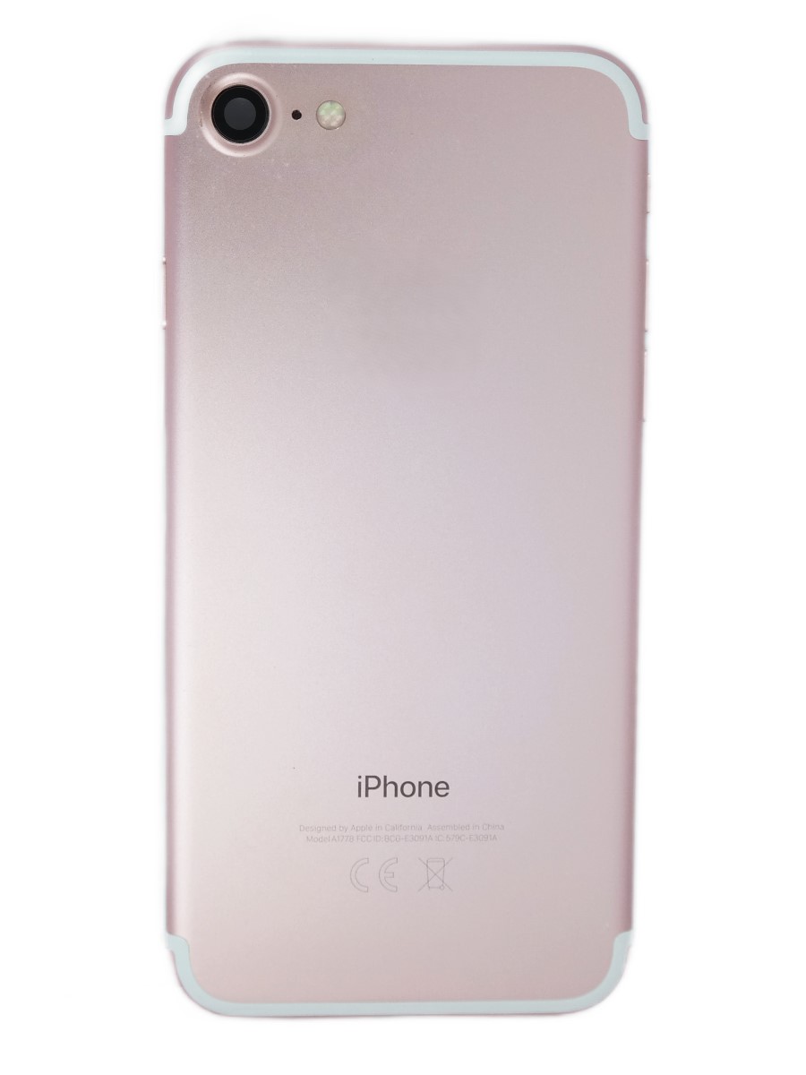 Часть корпуса для iPhone 7 розовая снятая со шлейфом ORIG