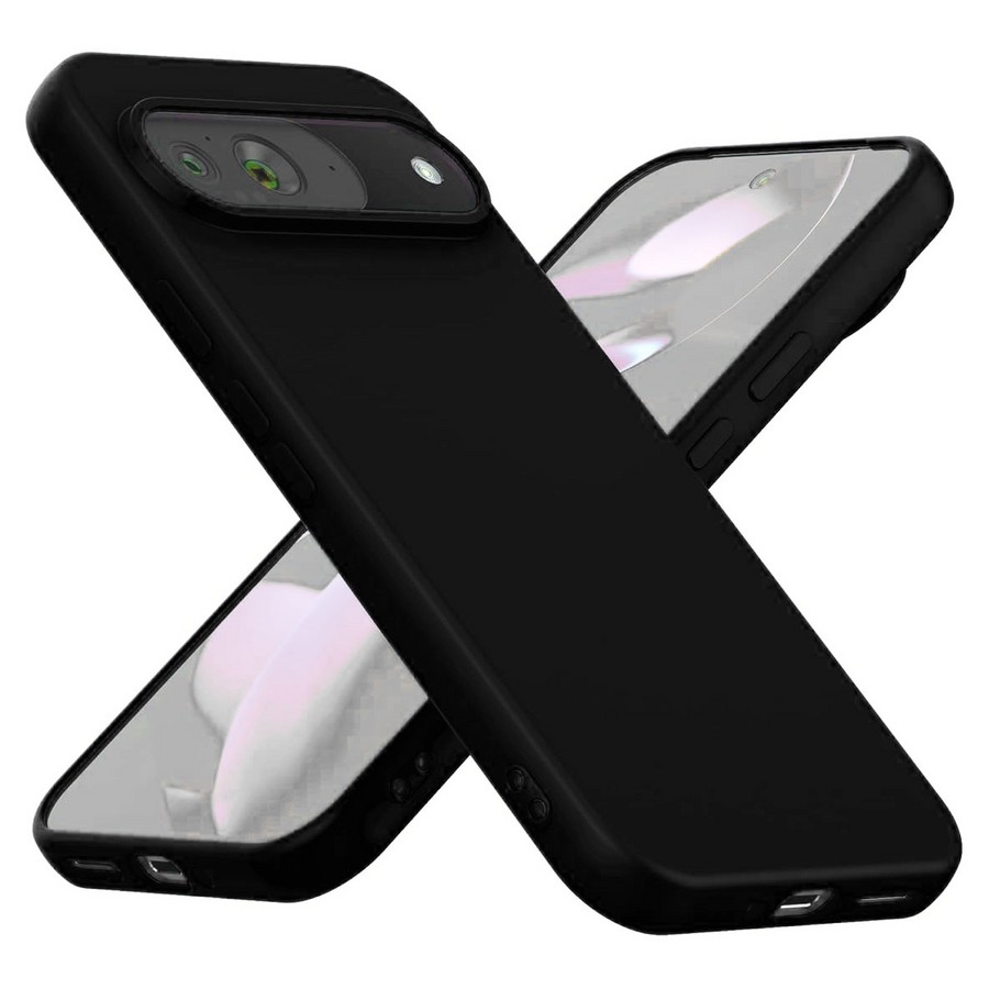 Силиконовая накладка без логотипа Silky soft-touch для Google Pixel 9 Pro черный