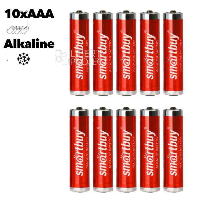 Батарейка алкалиновая Smartbuy LR03 AAA 10шт в коробке
