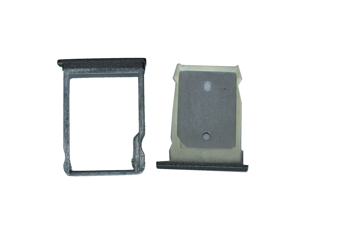 SIM лоток (Держатель сим карты) для HTC One M9 Plus (2 в 1) черный