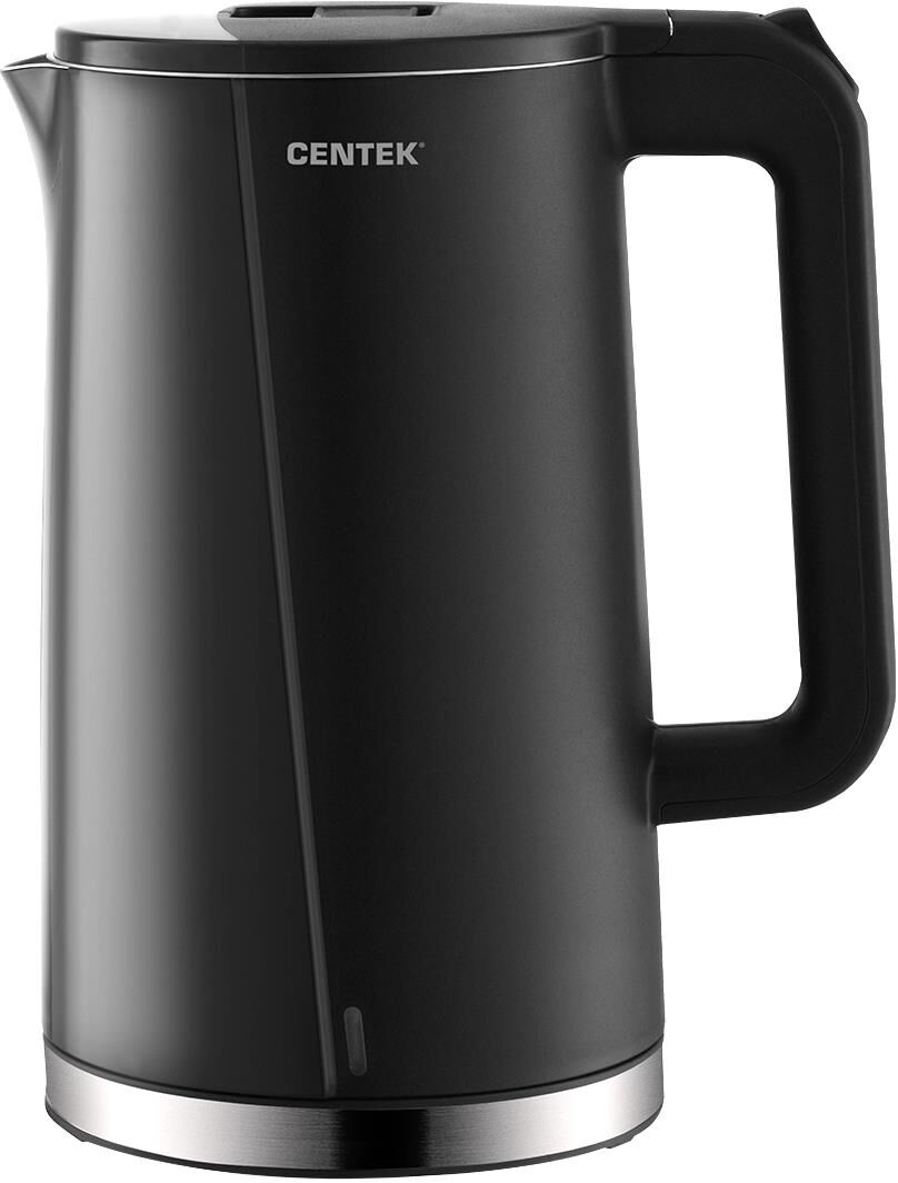 Чайник электрический CENTEK CT-0005 black (1,7л. металл/пластик)