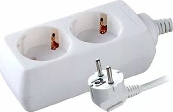 Электро удлинитель VOLSTEN (9309) S 2x3-Z (2 гн. 3 м., 10А, 2200 Вт.)