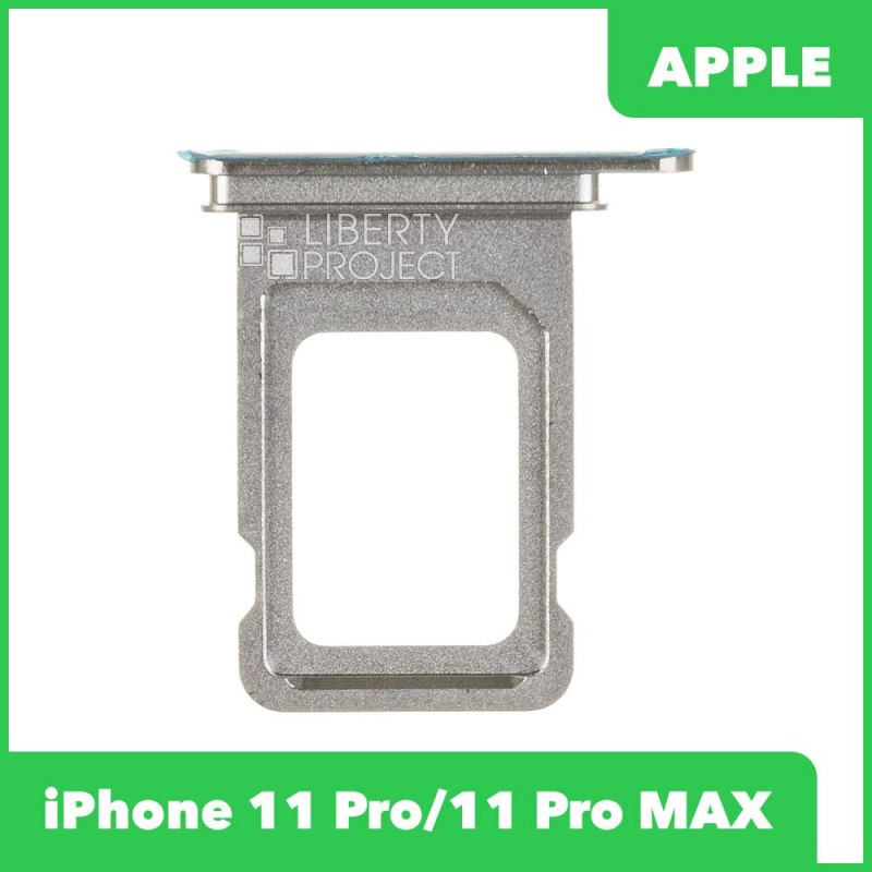 Держатель SIM-карты (сим лоток) iPhone 11 Pro/11 Pro MAX (серебристый)