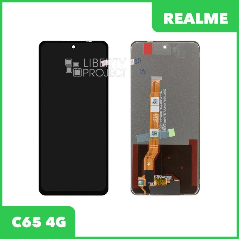 LCD дисплей для Realme C65 4G (RMX3910) с тачскрином (черный) OR LCD