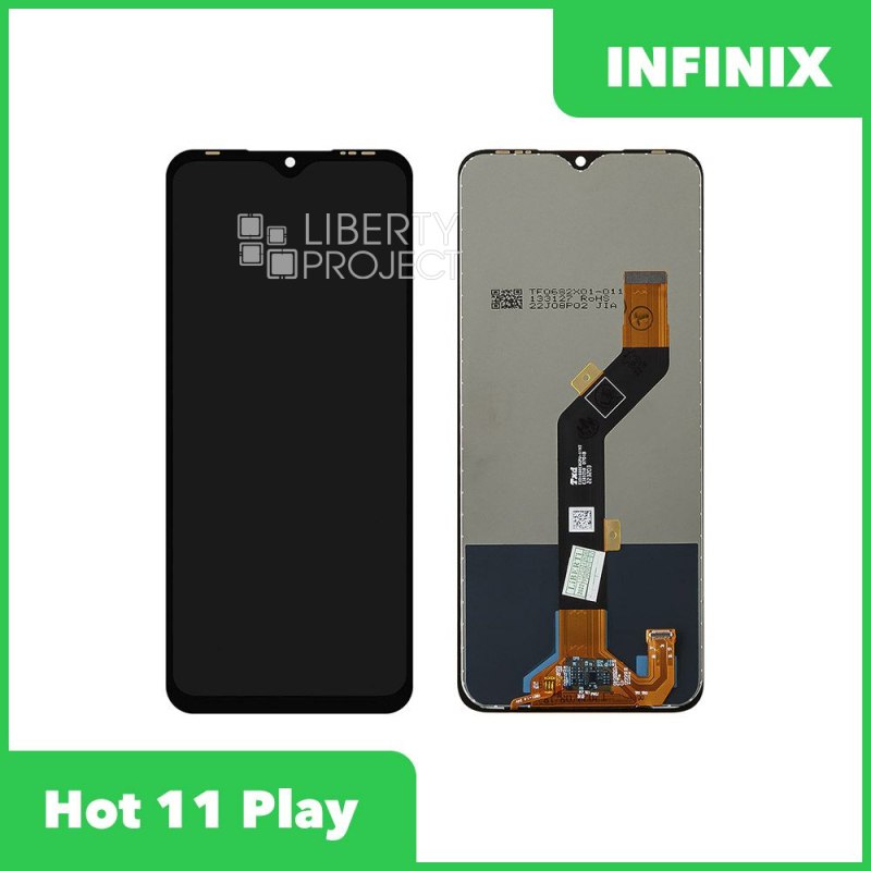 LCD дисплей для Infinix Hot 10 Play/11 Play (X688C/X688B) с тачскрином (черный)