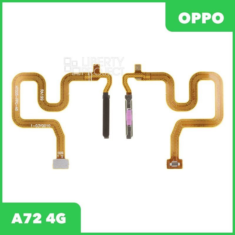 Шлейф/FLC OPPO A72 4G (CPH2067) сканер отпечатка пальца (черный)