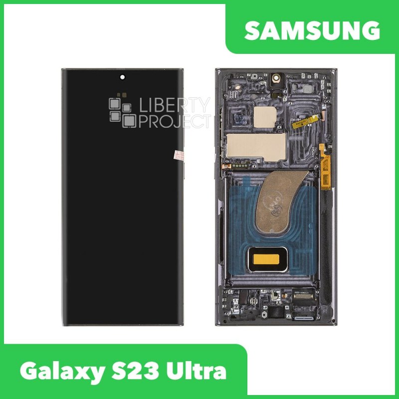 LCD дисплей для Samsung Galaxy S23 Ultra SM-S918 в сборе в рамке CK Soft OLED 6.81 (черный)
