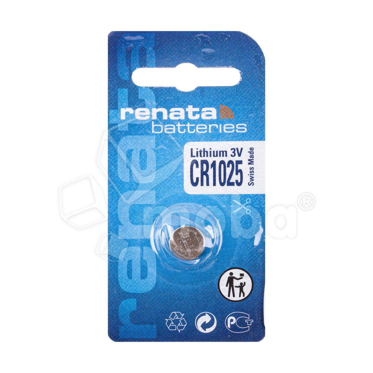 Батарейка CR1025 Renata Lithium 3V