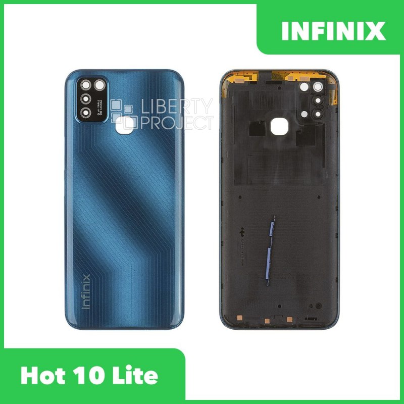Задняя крышка для Infinix Hot 10 Lite (X657B) (синий)