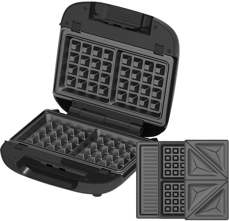 Прибор для выпечки BQ ST2008 Black-Steel 3 in 1